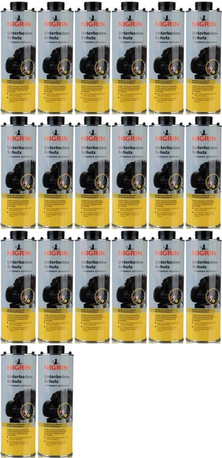 Nigrin Unterbodenschutz 1000 ml, Pistolendose 20x 1l = 20 Liter