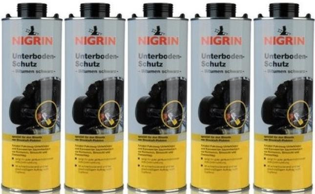 Nigrin Unterbodenschutz 1000 ml, Pistolendose 5x 1l = 5 Liter