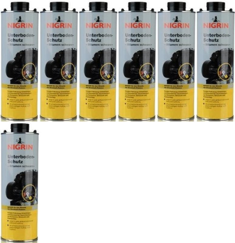 Nigrin Unterbodenschutz 1000 ml, Pistolendose 7x 1l = 7 Liter
