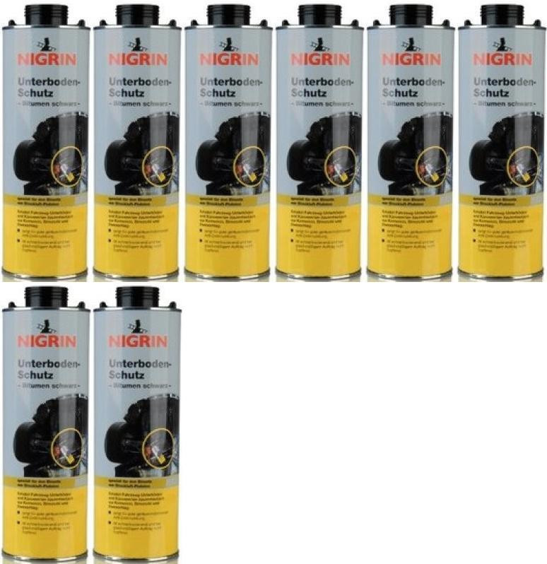 Nigrin Unterbodenschutz 1000 ml, Pistolendose 8x 1l = 8 Liter