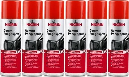 Nigrin Gummi-Pflegespray 6x 300 Milliliter