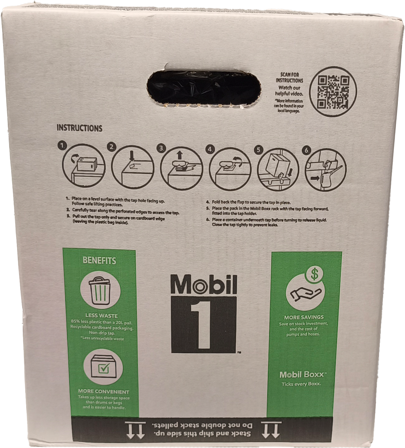 Mobil 1 FS X2 5W-50 Motoröl 20l Kanister ( ehem. PEAK LIFE ) BAG IN BOX