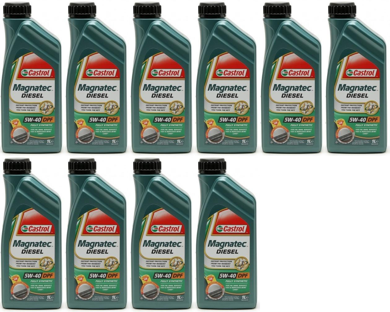 Castrol Magnatec Diesel 5W-40 DPF Motoröl 10x 1l = 10 Liter