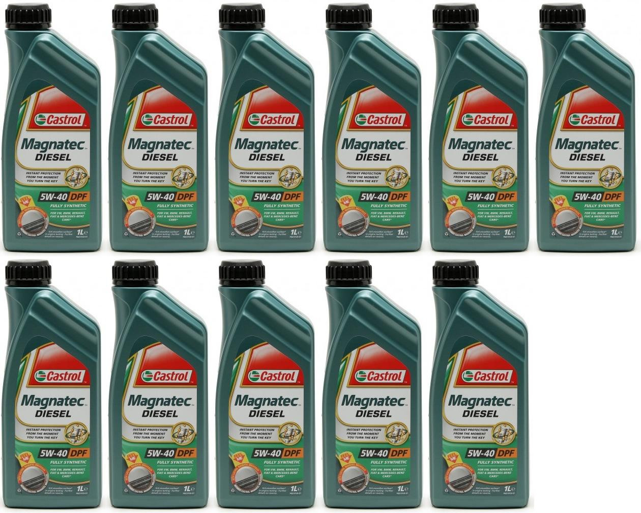 Castrol Magnatec Diesel 5W-40 DPF Motoröl 11x 1l = 11 Liter