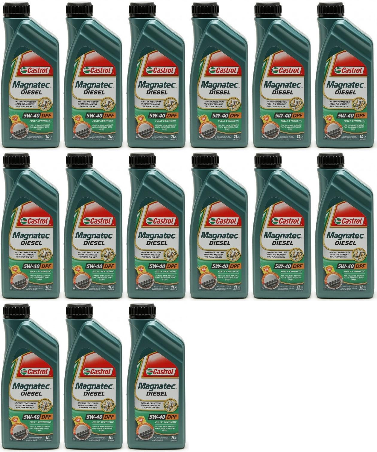 Castrol Magnatec Diesel 5W-40 DPF Motoröl 15x 1l = 15 Liter