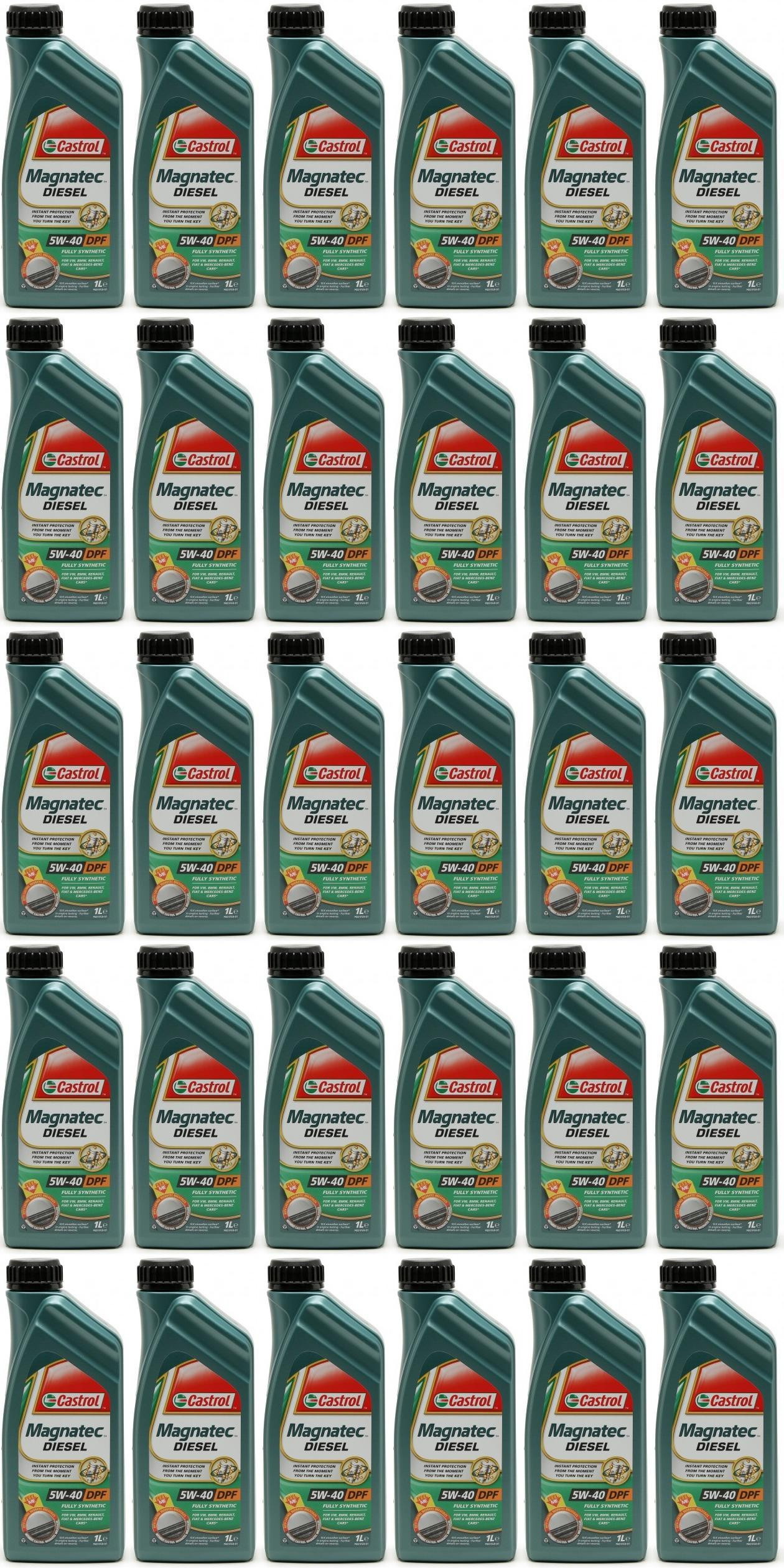 Castrol Magnatec Diesel 5W-40 DPF Motoröl 30x 1l = 30 Liter