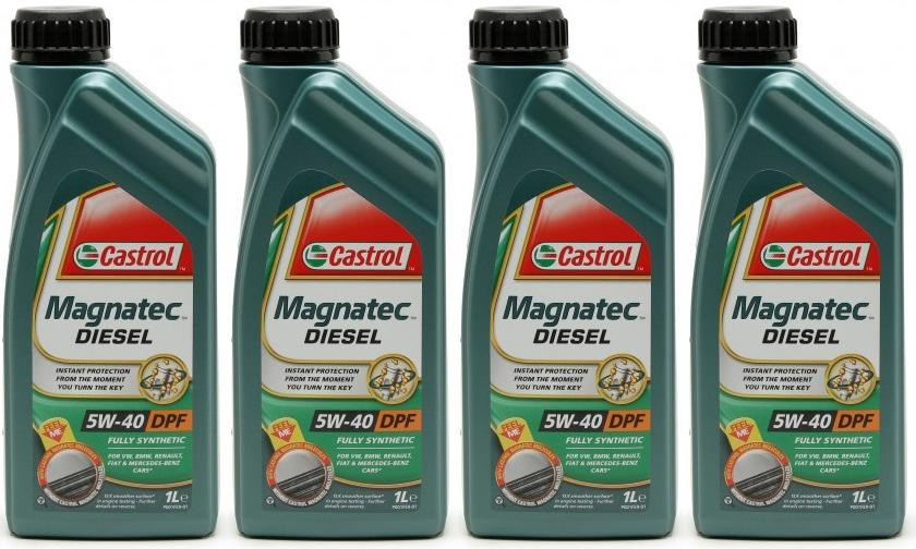 Castrol Magnatec Diesel 5W-40 DPF Motoröl 4x 1l = 4 Liter