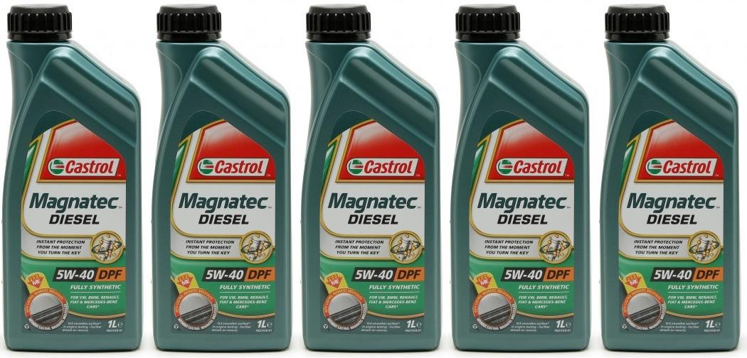 Castrol Magnatec Diesel 5W-40 DPF Motoröl 5x 1l = 5 Liter