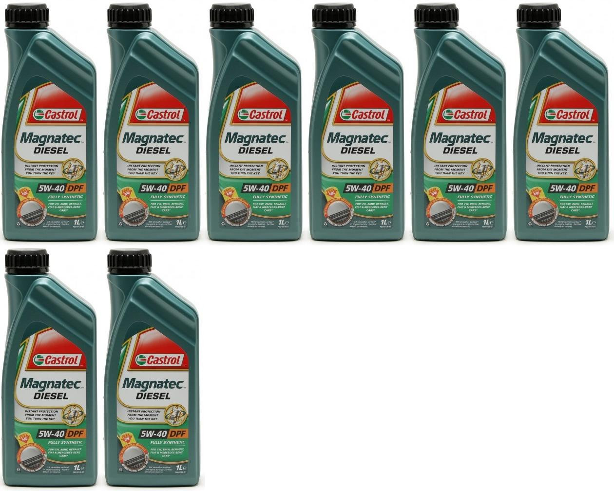 Castrol Magnatec Diesel 5W-40 DPF Motoröl 8x 1l = 8 Liter