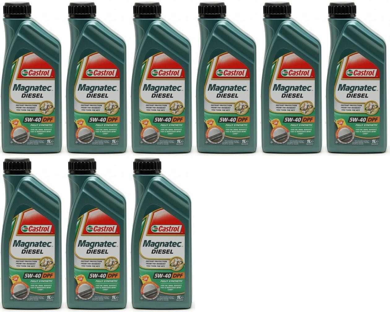 Castrol Magnatec Diesel 5W-40 DPF Motoröl 9x 1l = 9 Liter