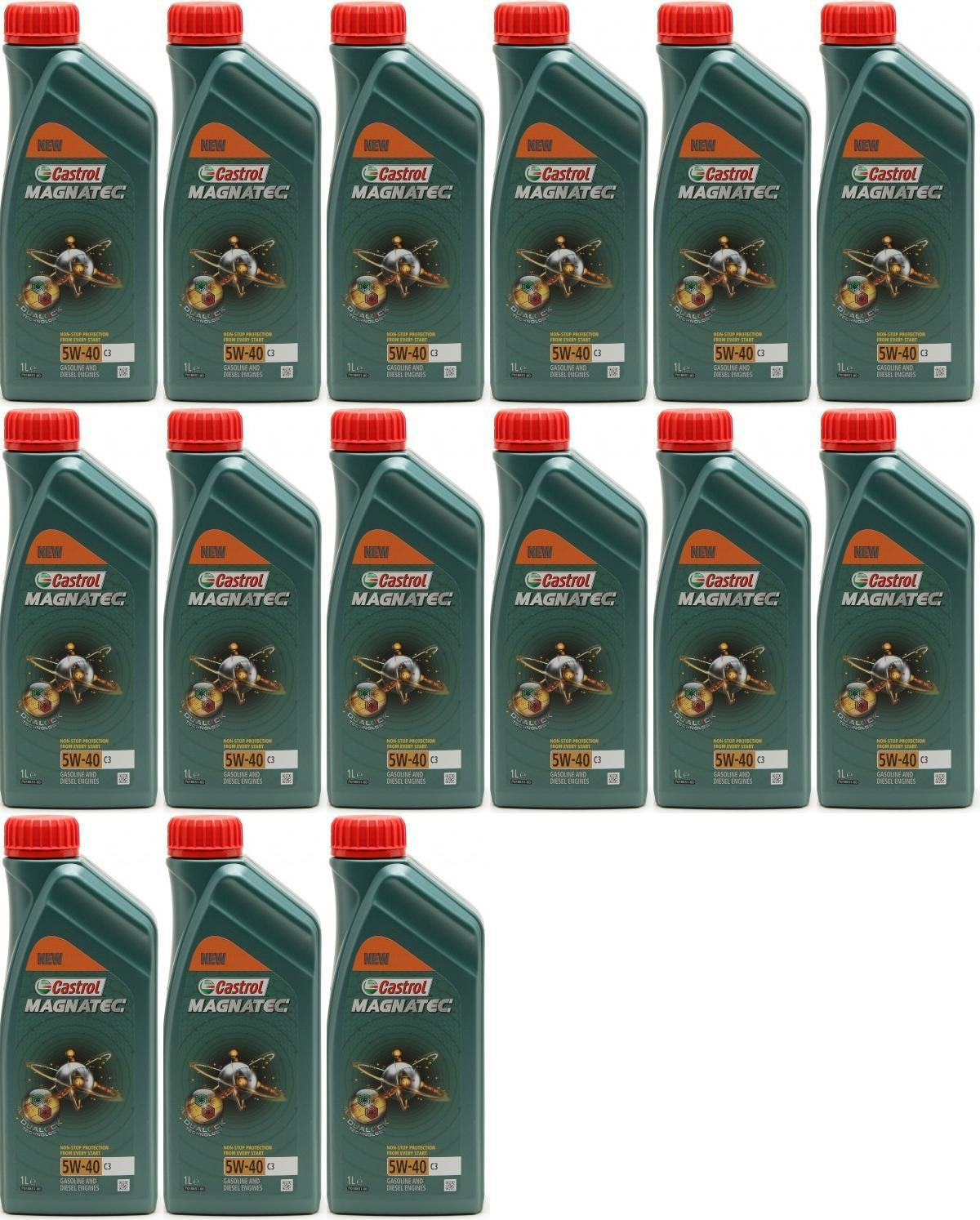 Castrol Magnatec 5W-40 C3 Motoröl 15x 1l = 15 Liter
