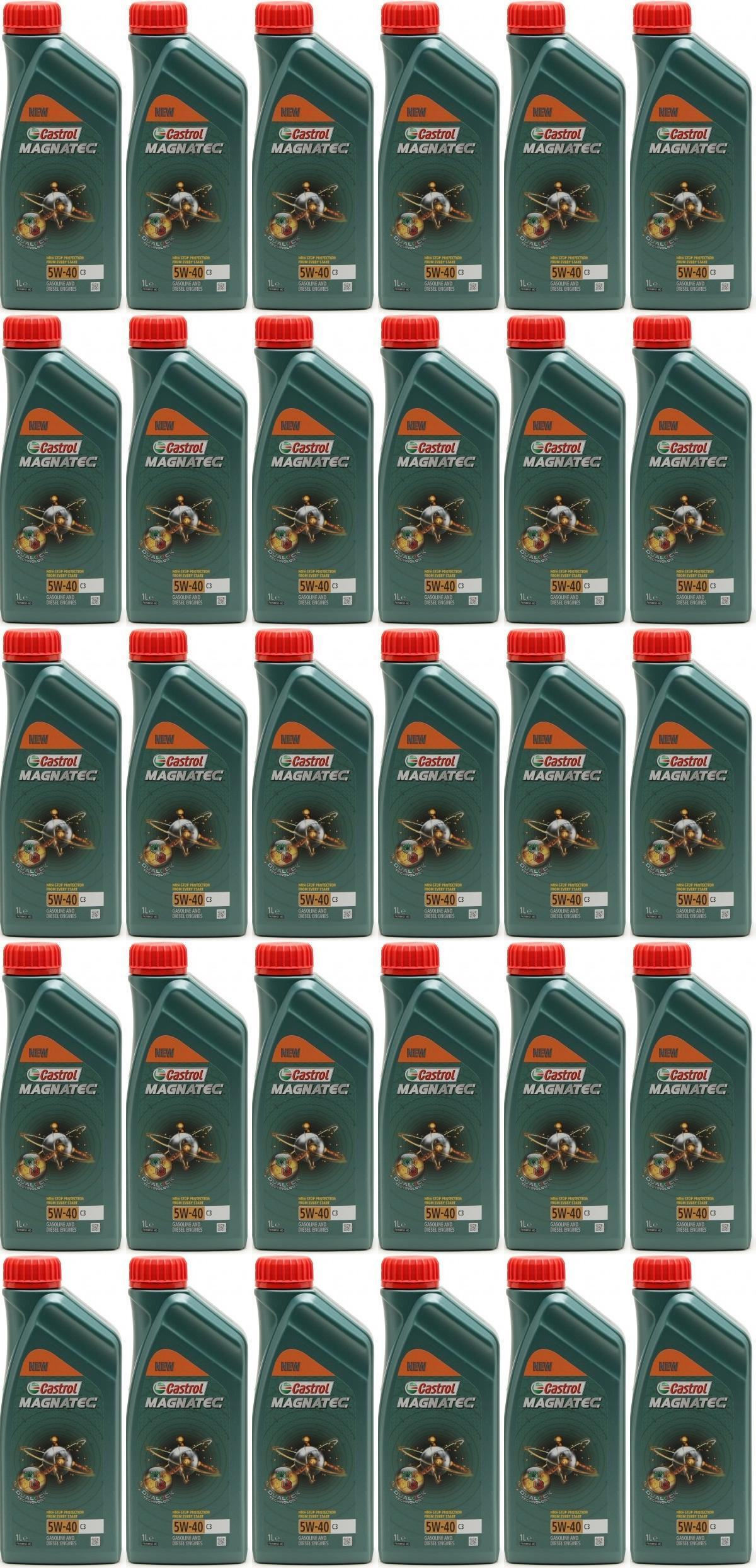 Castrol Magnatec 5W-40 C3 Motoröl 30x 1l = 30 Liter