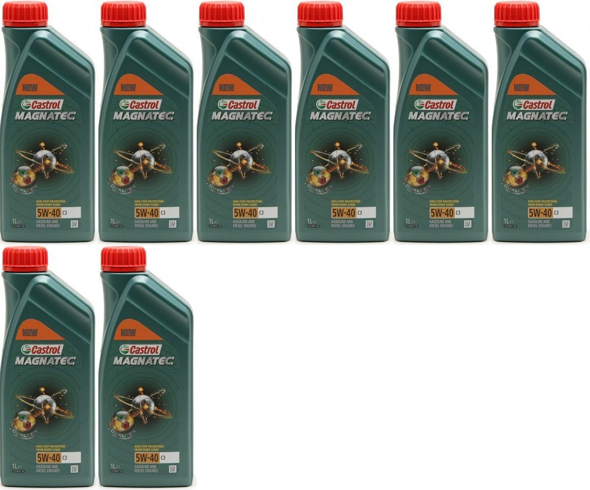 Castrol Magnatec 5W-40 C3 Motoröl 8x 1l = 8 Liter