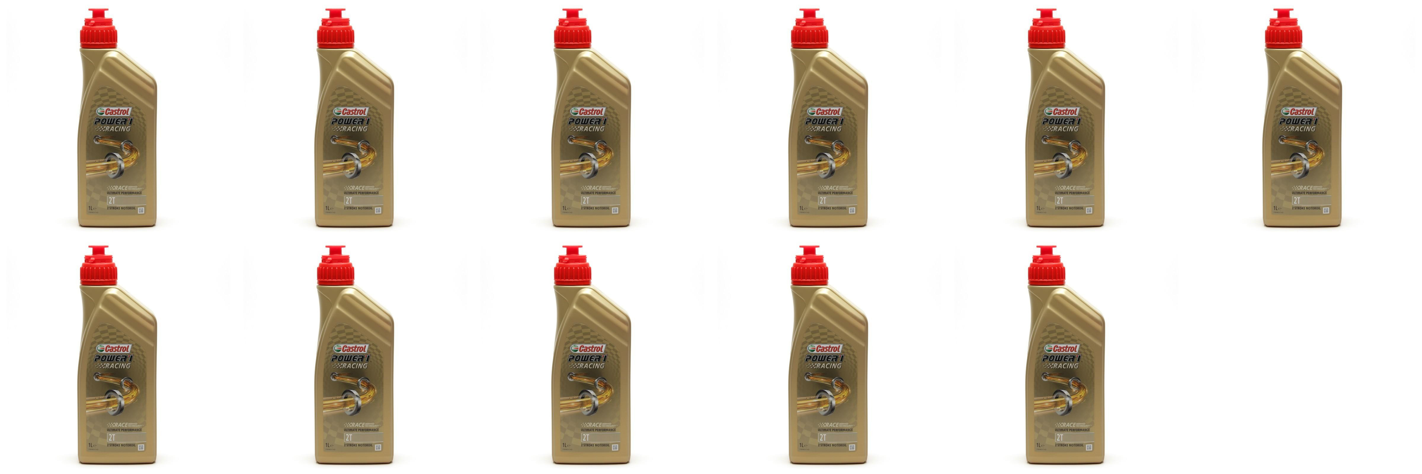 Castrol Power 1 Racing 2T vollsynthetisches Motorrad Motoröl 11x 1l = 11 Liter