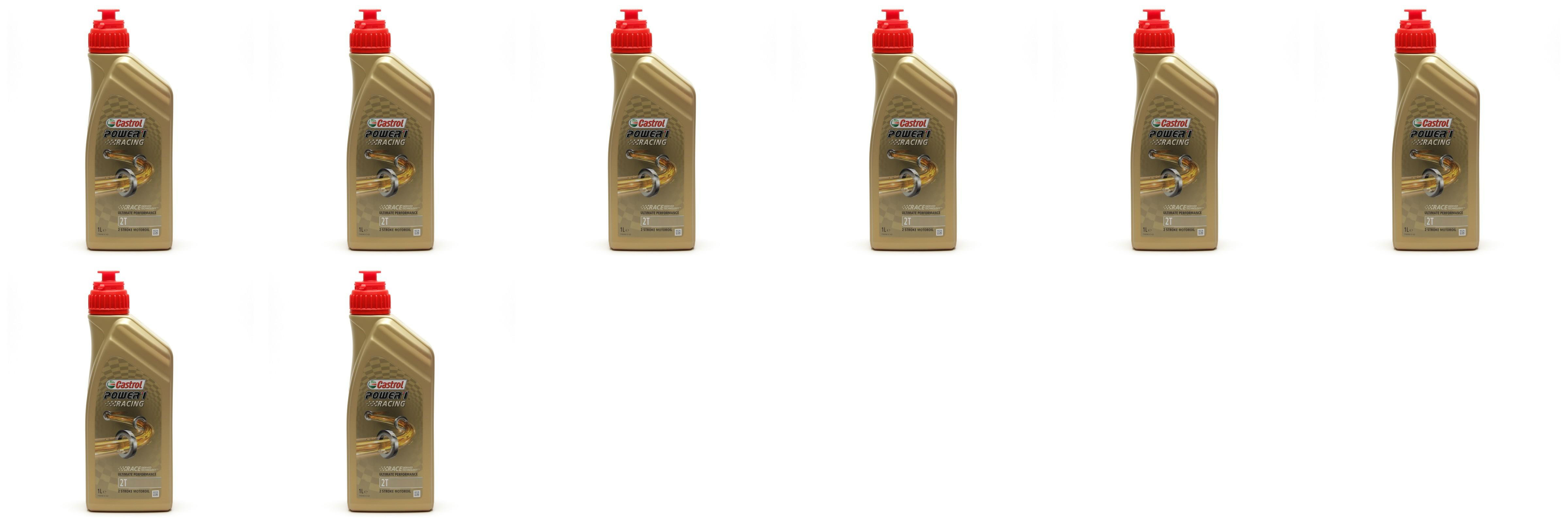 Castrol Power 1 Racing 2T vollsynthetisches Motorrad Motoröl 8x 1l = 8 Liter