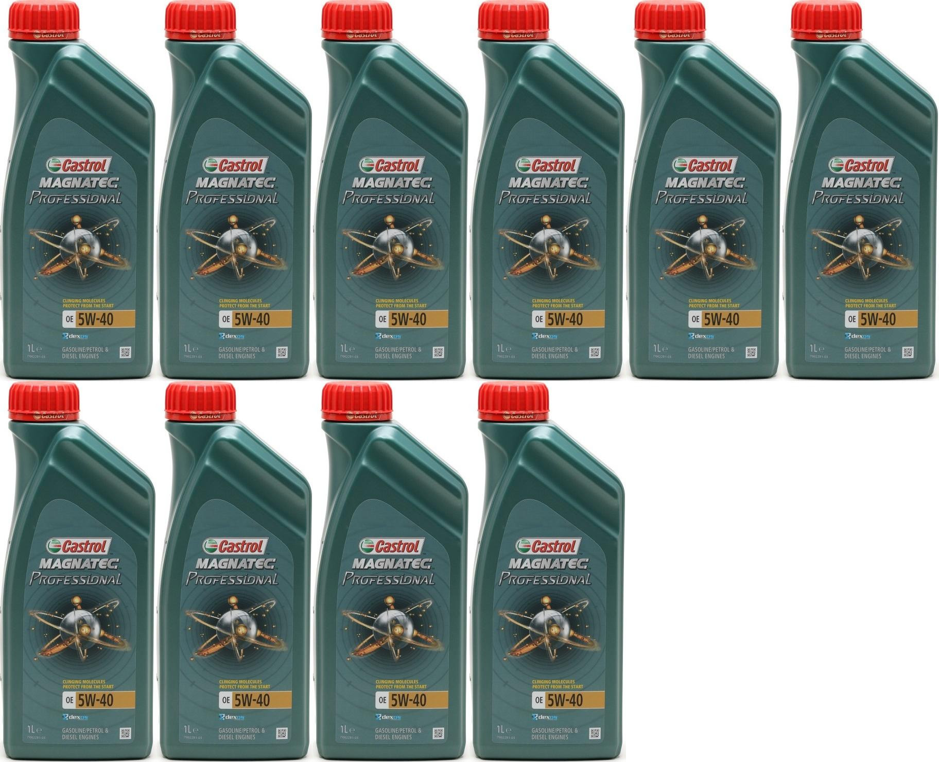 Castrol Magnatec Professional OE 5W-40 Motoröl 10x 1l = 10 Liter