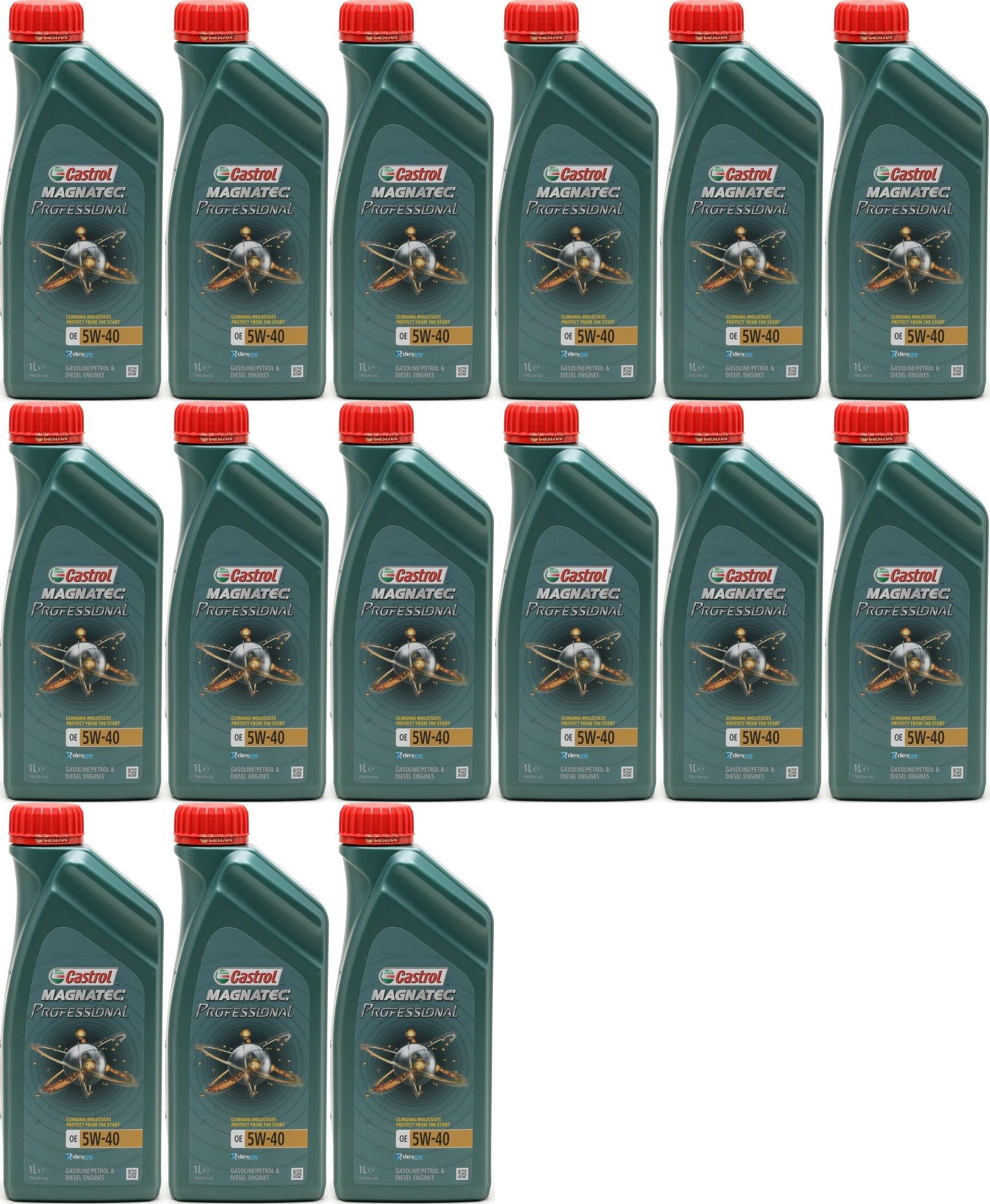 Castrol Magnatec Professional OE 5W-40 Motoröl 15x 1l = 15 Liter