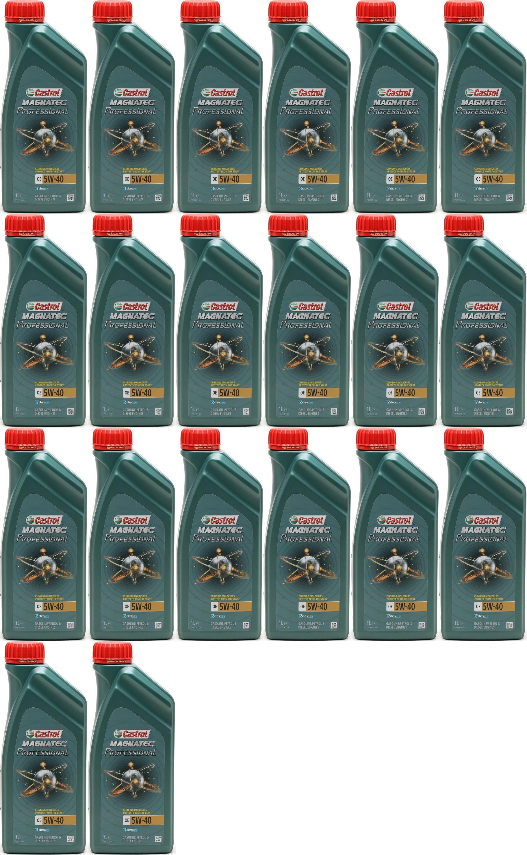 Castrol Magnatec Professional OE 5W-40 Motoröl 20x 1l = 20 Liter