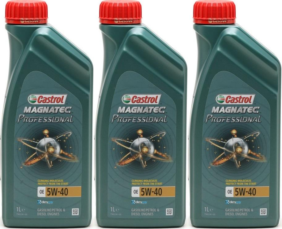 Castrol Magnatec Professional OE 5W-40 Motoröl 3x 1l = 3 Liter