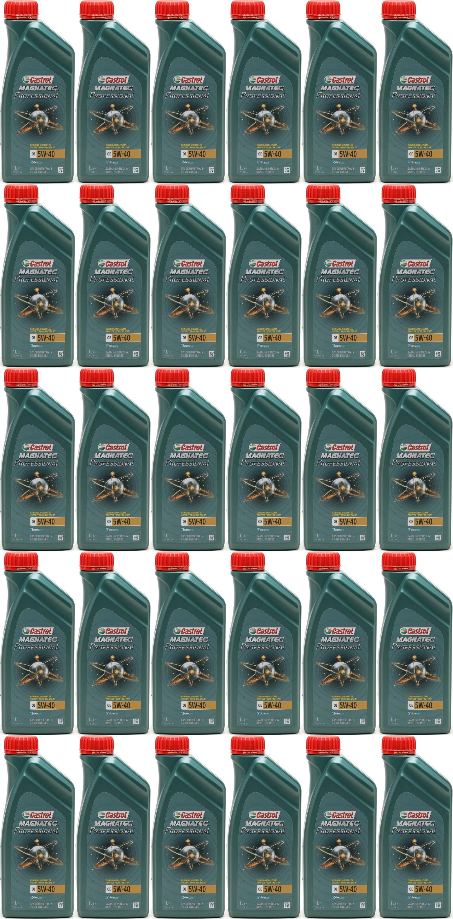 Castrol Magnatec Professional OE 5W-40 Motoröl 30x 1l = 30 Liter