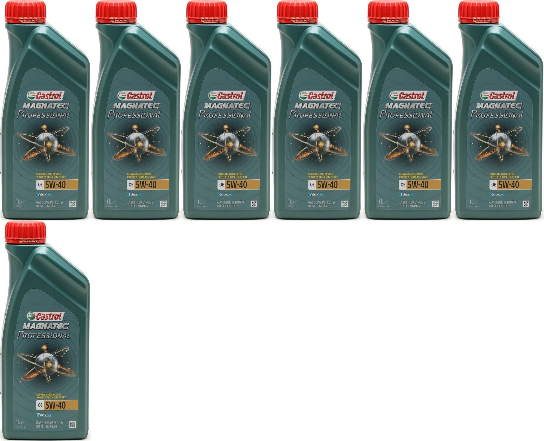 Castrol Magnatec Professional OE 5W-40 Motoröl 7x 1l = 7 Liter