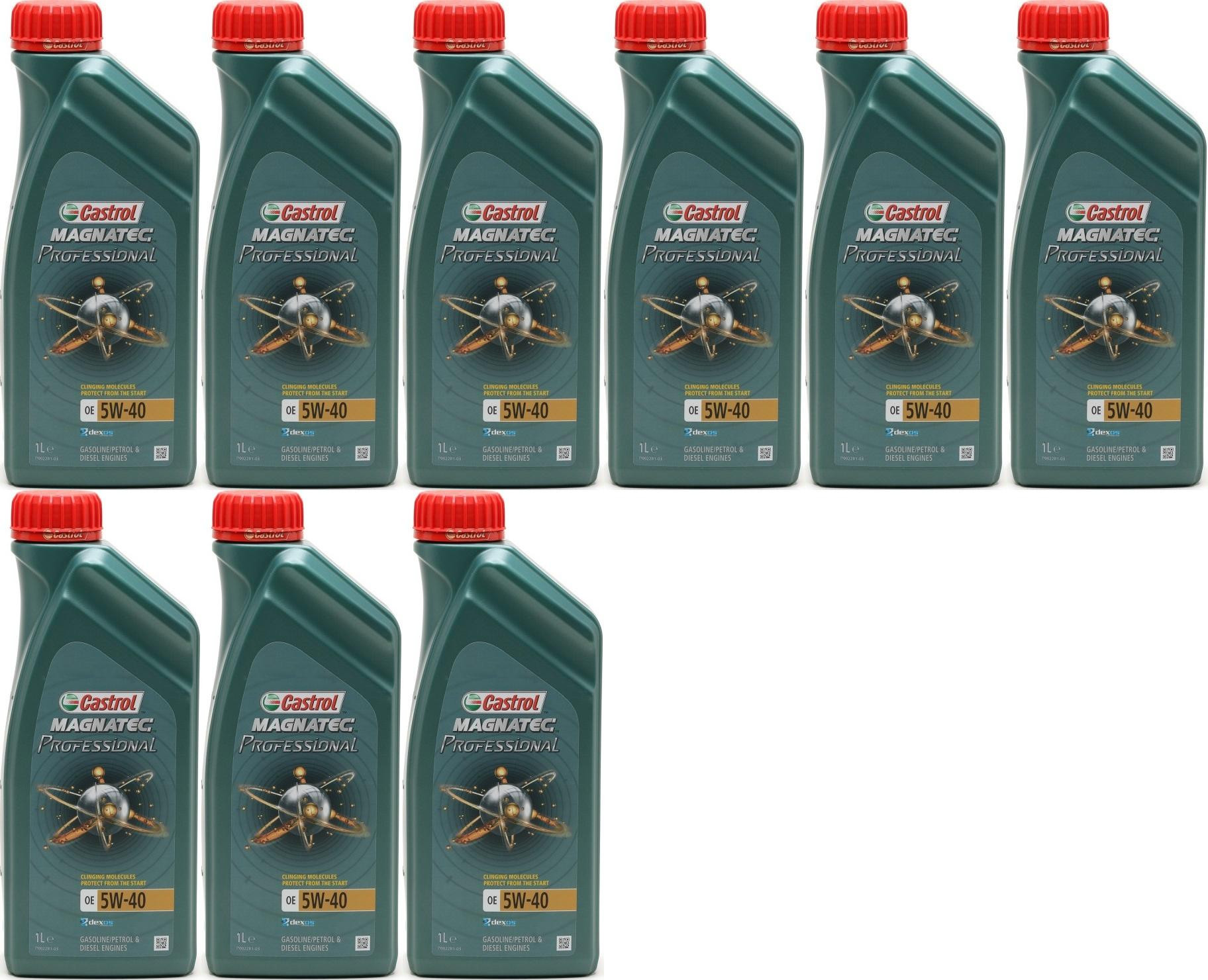 Castrol Magnatec Professional OE 5W-40 Motoröl 9x 1l = 9 Liter
