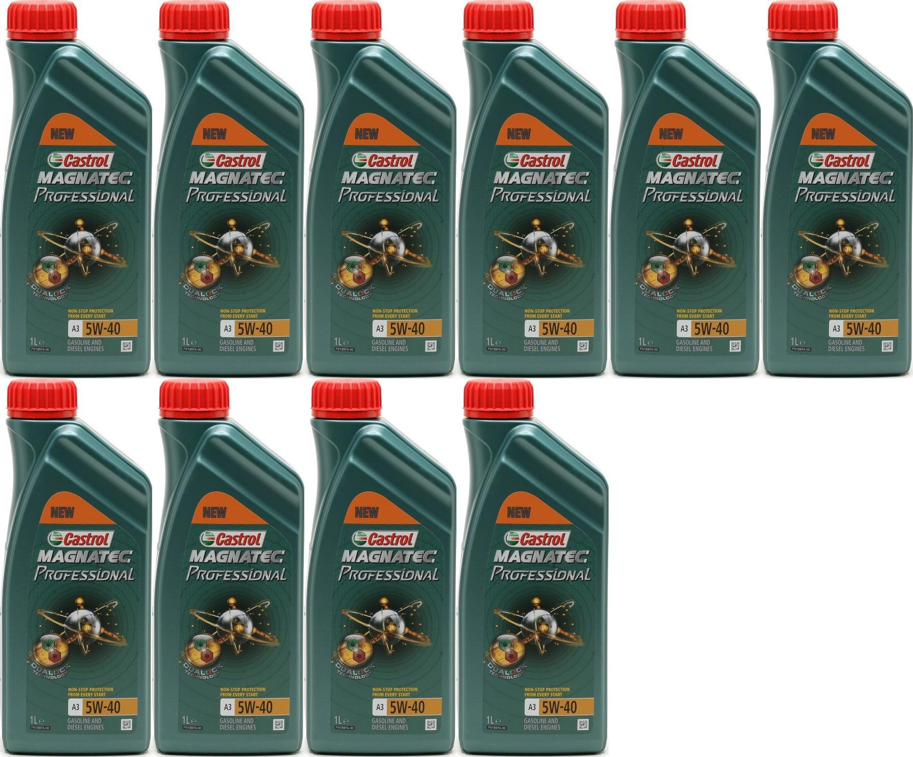 Castrol Magnatec Professional A3 5W-40 Motoröl 10x 1l = 10 Liter
