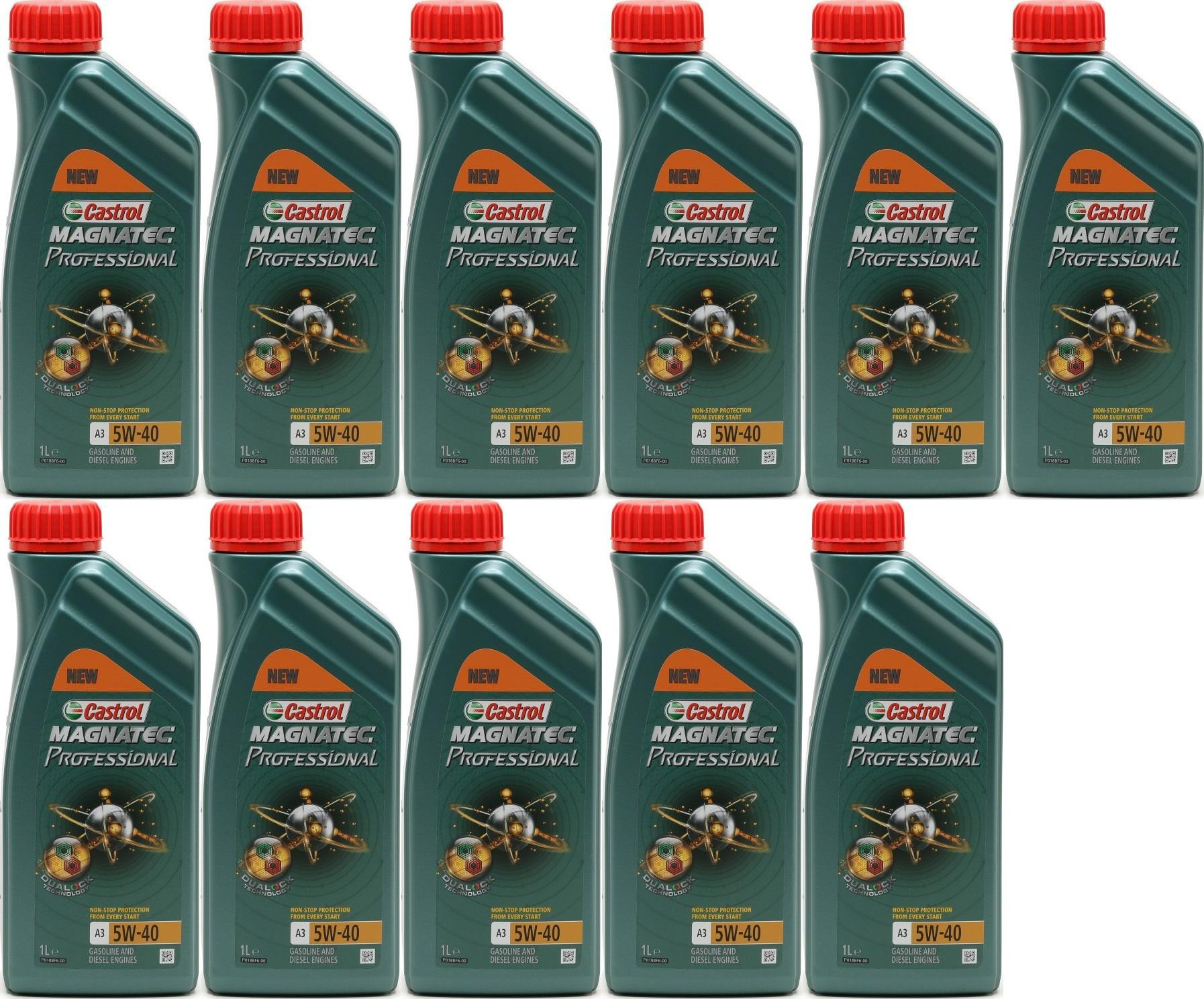 Castrol Magnatec Professional A3 5W-40 Motoröl 11x 1l = 11 Liter
