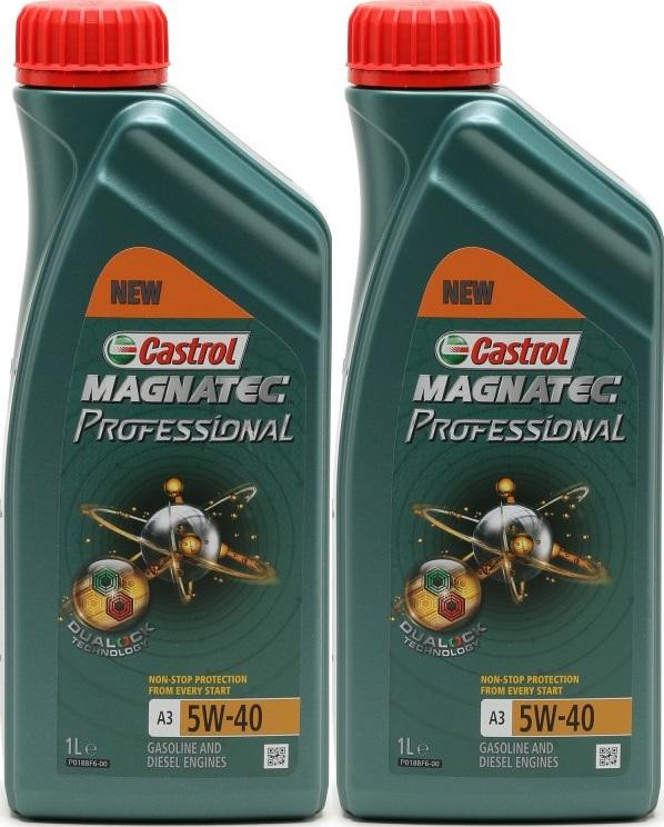 Castrol Magnatec Professional A3 5W-40 Motoröl 2x 1l = 2 Liter