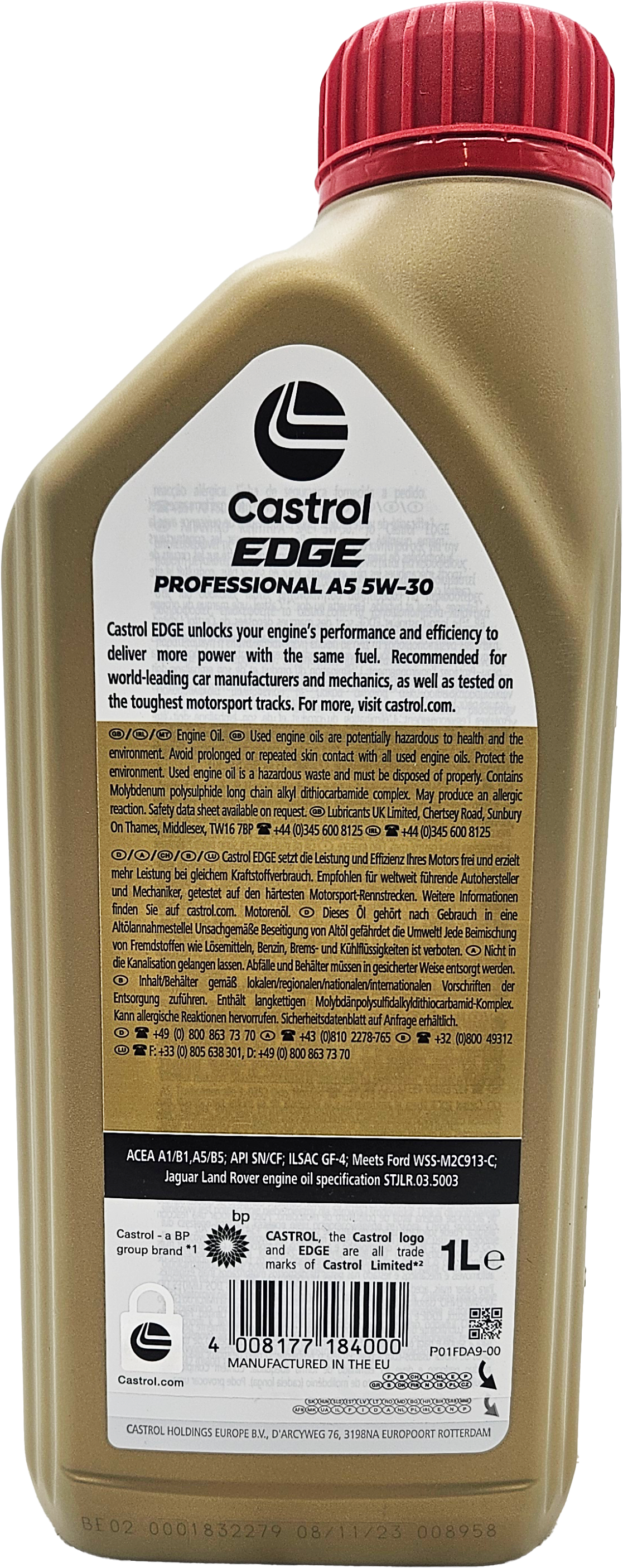 Castrol Edge Professional A5 5W-30 Motoröl 1l Flasche