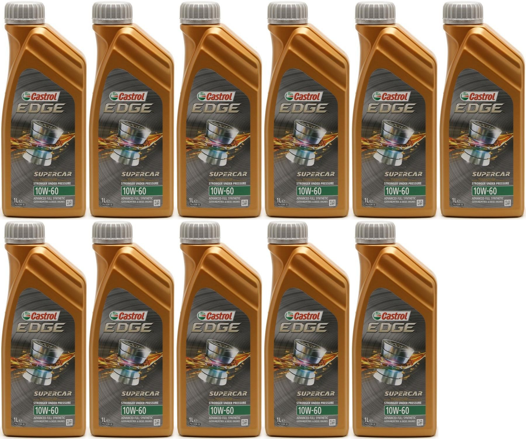 Castrol Edge 10W-60 Supercar Motoröl 11x 1l = 11 Liter