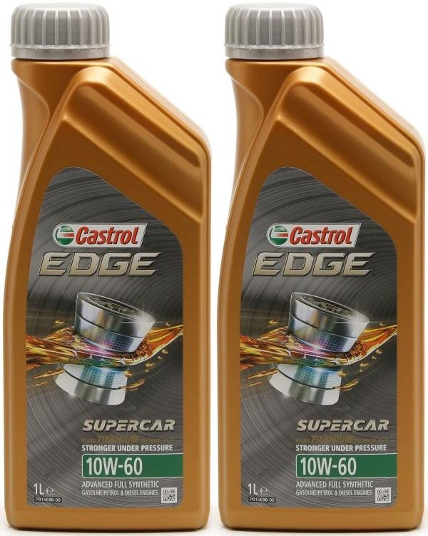 Castrol Edge 10W-60 Supercar Motoröl 2x 1l = 2 Liter