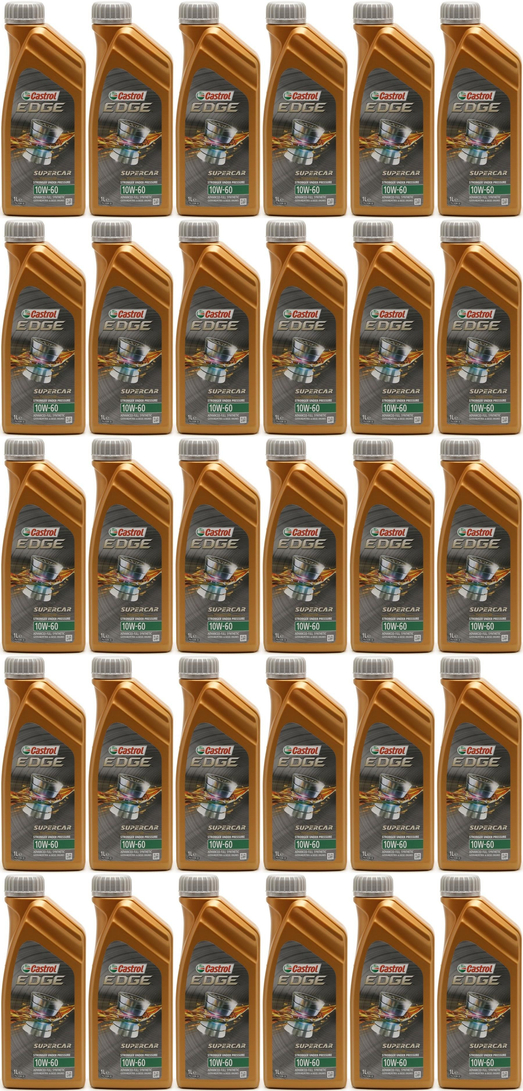 Castrol Edge 10W-60 Supercar Motoröl 30x 1l = 30 Liter