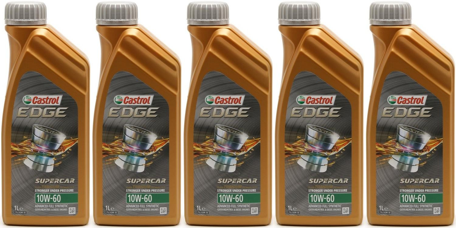 Castrol Edge 10W-60 Supercar Motoröl 5x 1l = 5 Liter