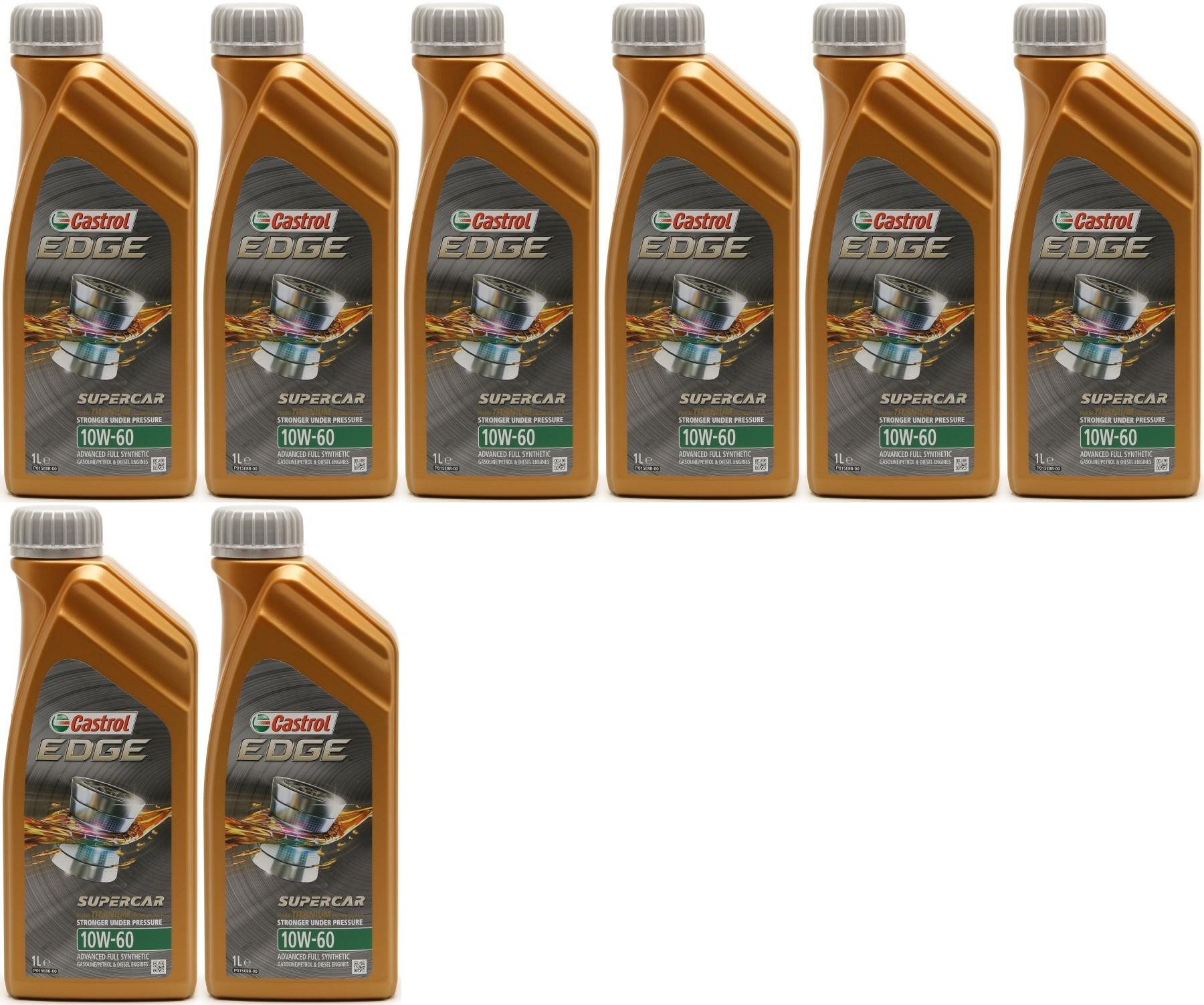 Castrol Edge 10W-60 Supercar Motoröl 8x 1l = 8 Liter