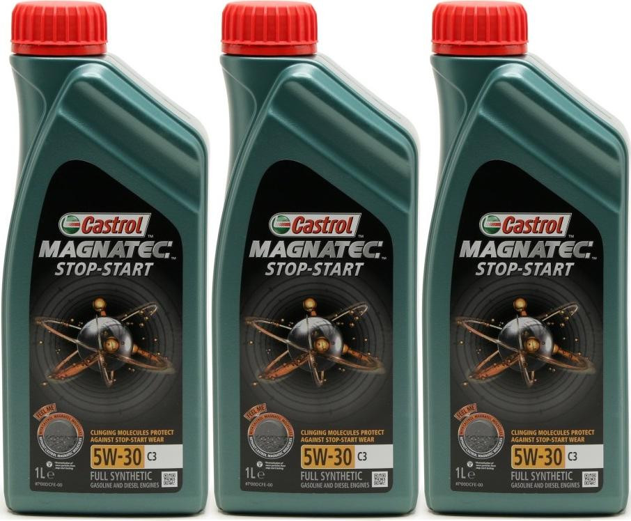 Castrol Magnatec Motoröl 5W-30 C3 3x 1l = 3 Liter