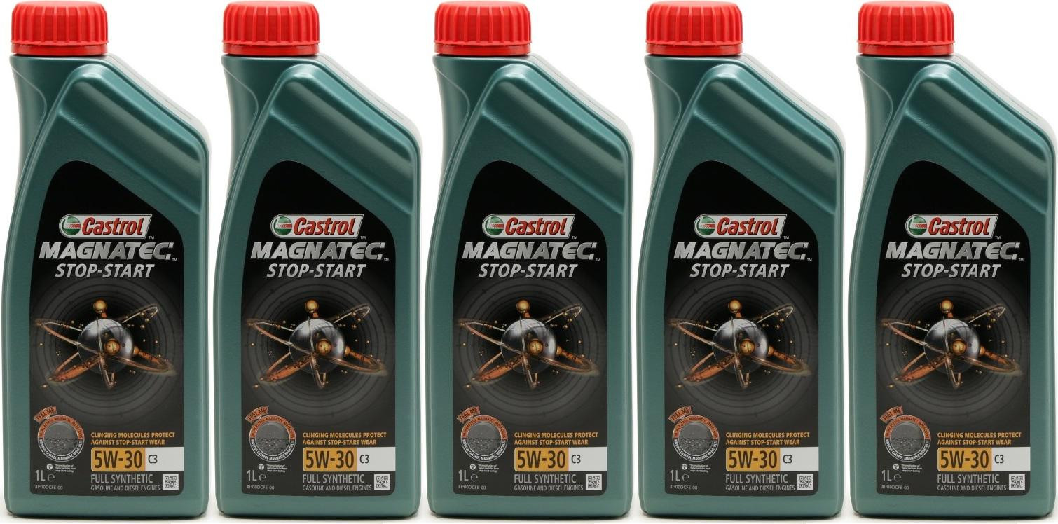 Castrol Magnatec Motoröl 5W-30 C3 5x 1l = 5 Liter