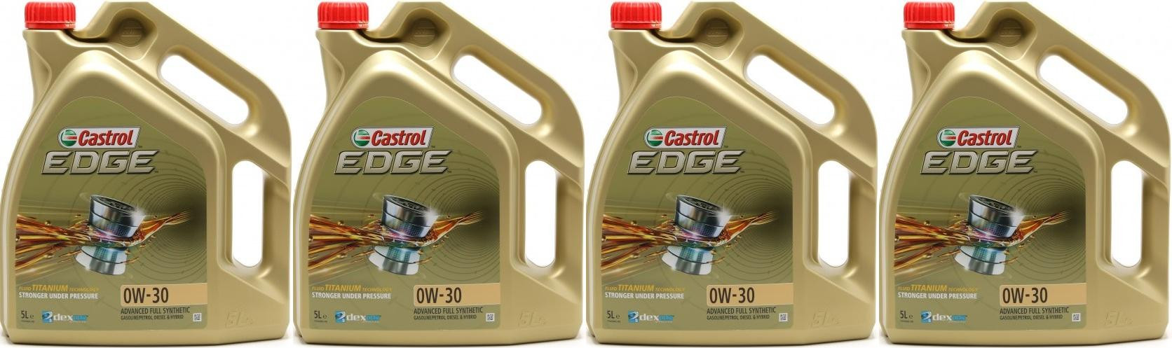 Castrol Edge 0W-30 Fluid Titanium (ex. FST) Motoröl 4x 5 = 20 Liter