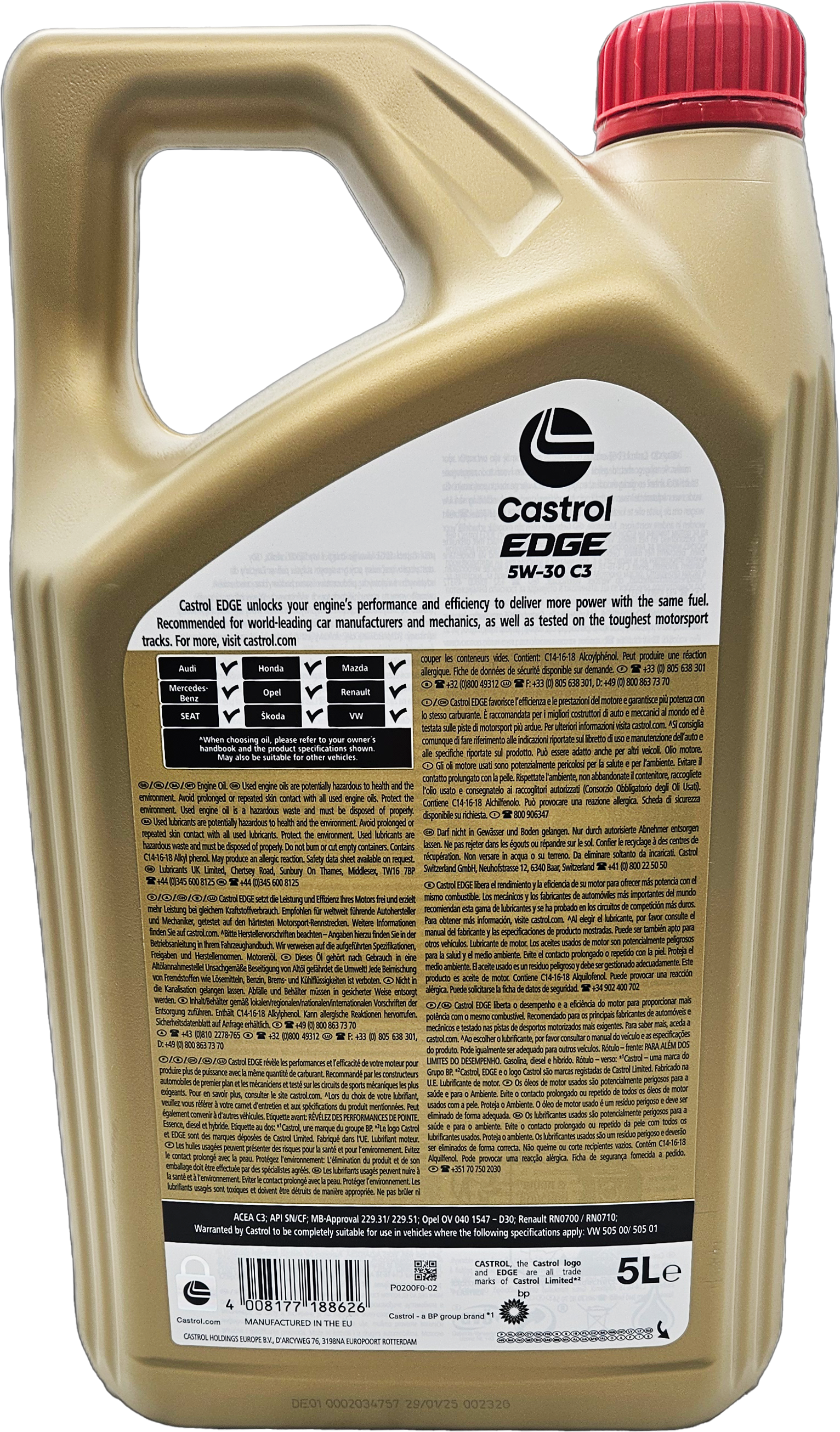Castrol Edge 5W-30 C3 (ex. FST) Motoröl 5l