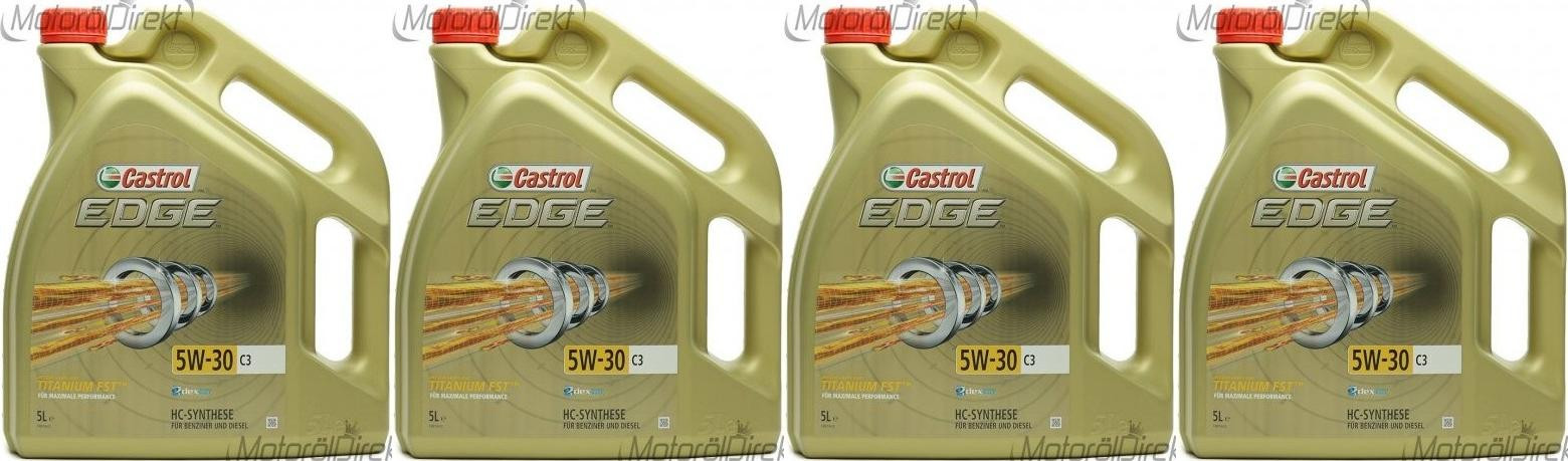 Castrol Edge 5W-30 C3 Fluid Titanium (ex. FST) Motoröl 4x 5 = 20 Liter