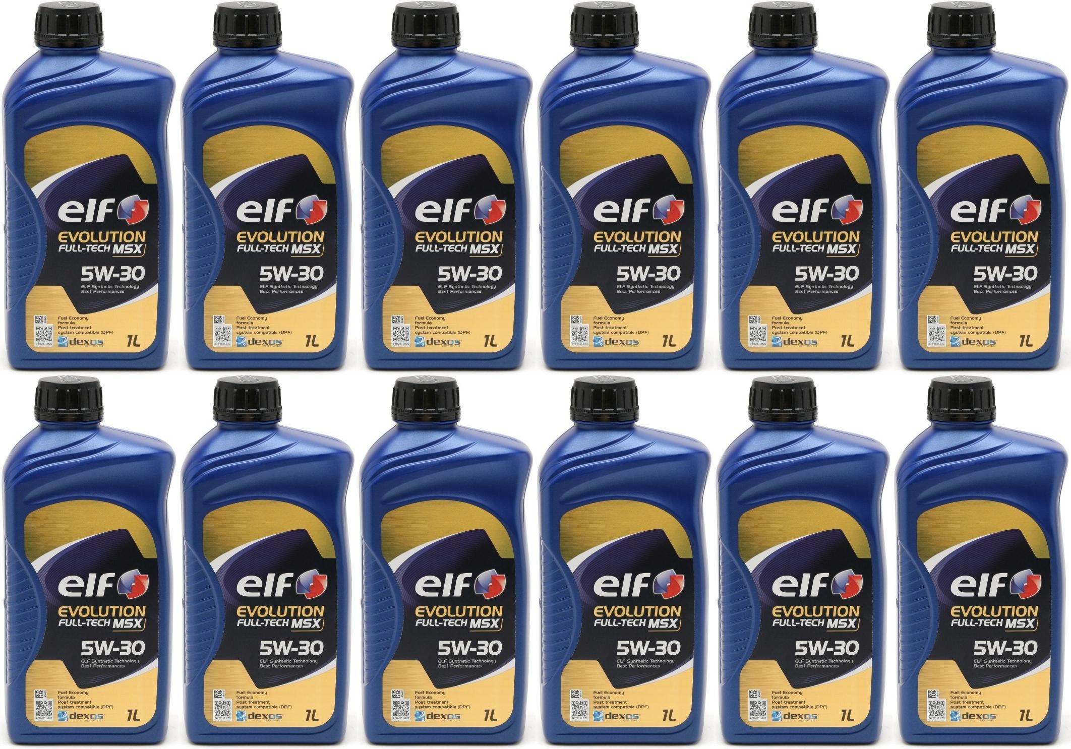 Elf Evolution FULL-TECH MSX 5W-30 Motoröl 12x 1l = 12 Liter