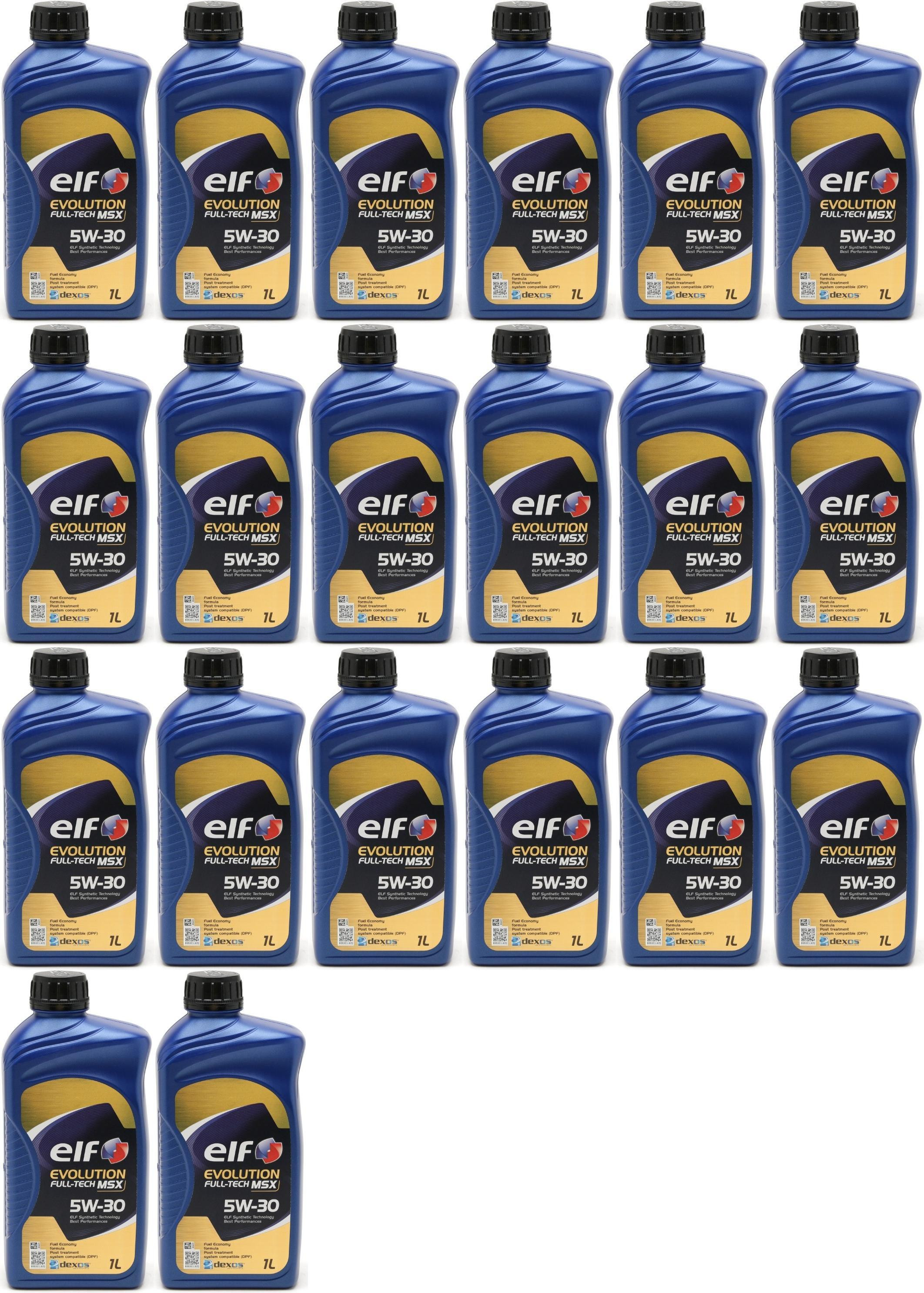Elf Evolution FULL-TECH MSX 5W-30 Motoröl 20x 1l = 20 Liter