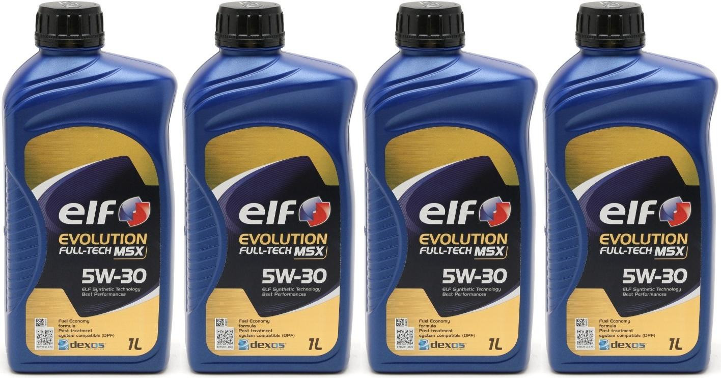 Elf Evolution FULL-TECH MSX 5W-30 Motoröl 4x 1l = 4 Liter