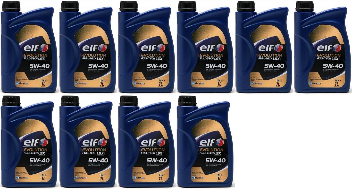 Elf Evolution FULL-TECH LSX 5W-40 Motoröl 10x 1l = 10 Liter