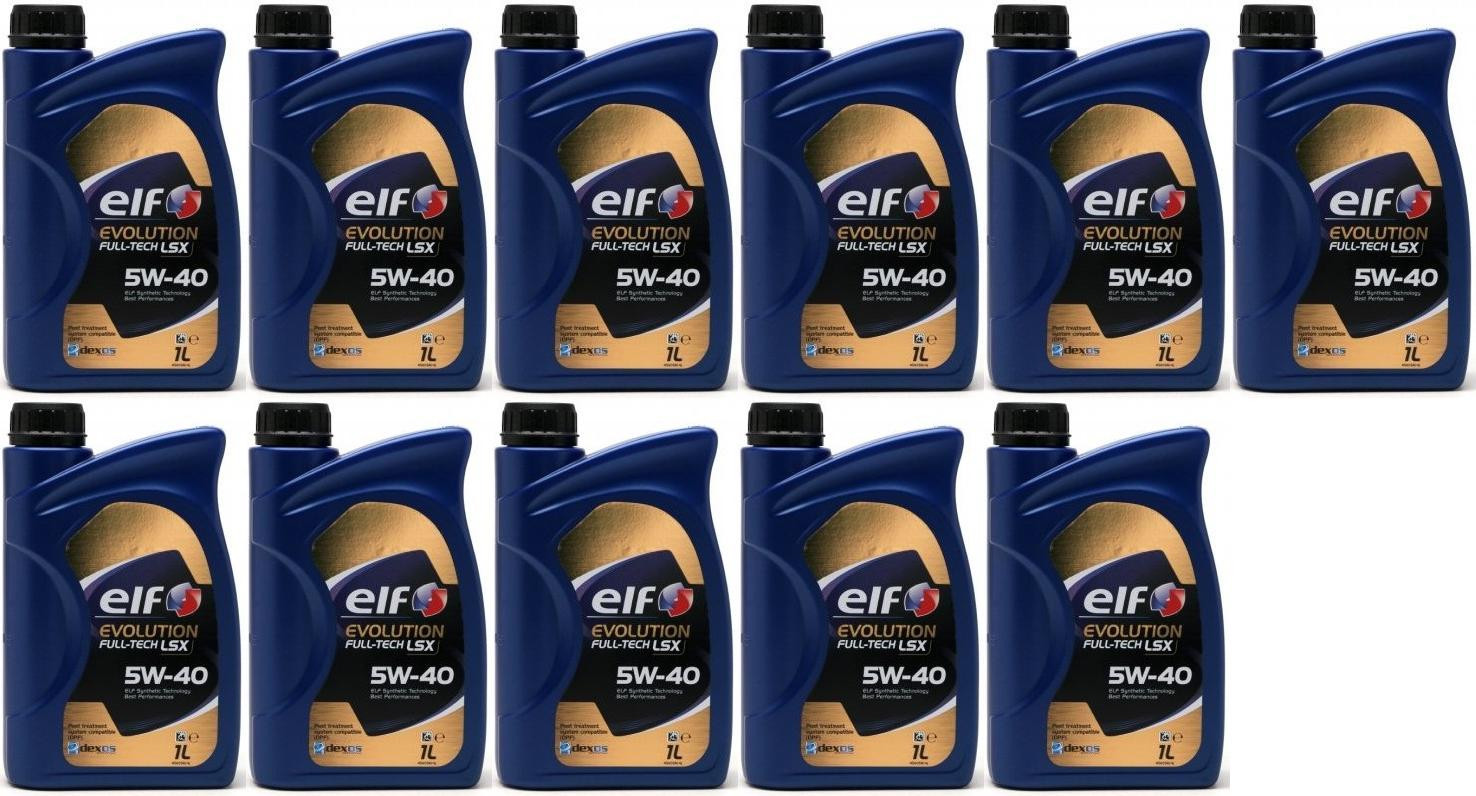 Elf Evolution FULL-TECH LSX 5W-40 Motoröl 11x 1l = 11 Liter