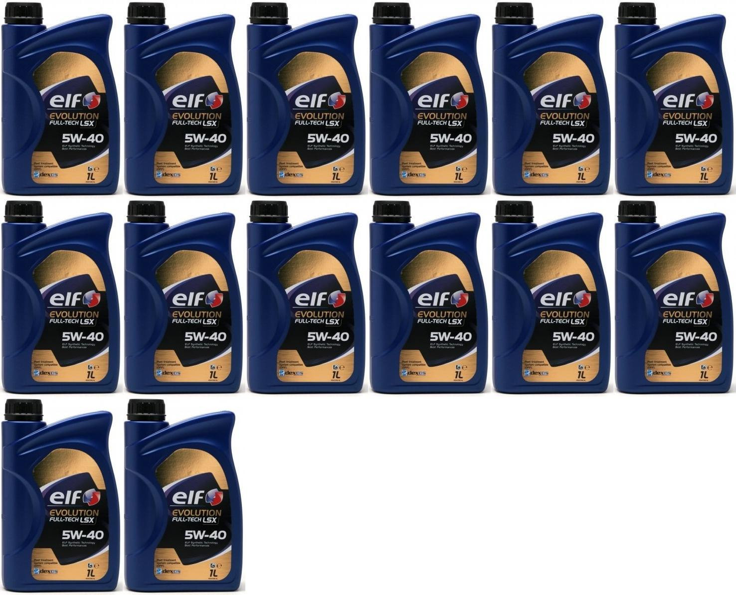 Elf Evolution FULL-TECH LSX 5W-40 Motoröl 14x 1l = 14 Liter