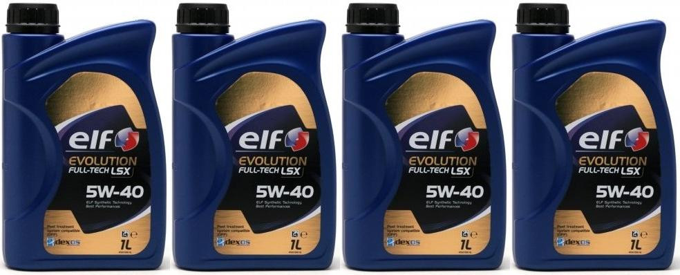 Elf Evolution FULL-TECH LSX 5W-40 Motoröl 4x 1l = 4 Liter