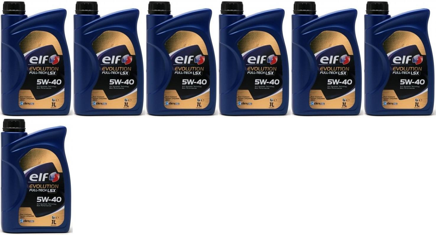 Elf Evolution FULL-TECH LSX 5W-40 Motoröl 7x 1l = 7 Liter