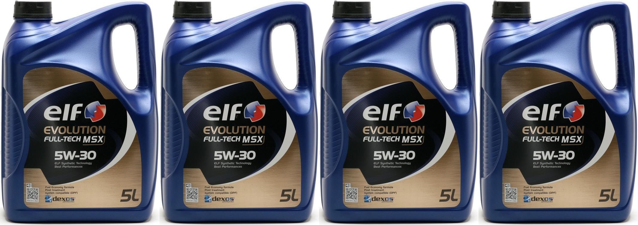 Elf Evolution FULL-TECH MSX 5W-30 Motoröl 4x 5 = 20 Liter