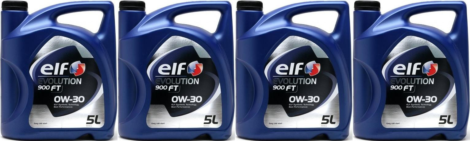 Elf Evolution 900 FT 0W-30 Motoröl 4x 5 = 20 Liter